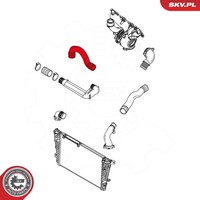 Esen SKV Ladeluftschlauch 24SKV830 FüR Opel
