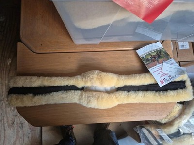 Mattes Lammfellbezug 135cm anatomisch,  Natur