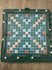 Vintage Pocket Scrabble Travel Magnetic Board Game - Hardcase