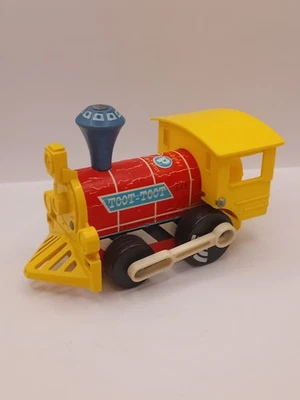 Train bois Fisher price toys 1964 locomotive toot jouet - Photo 1/4