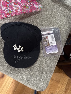 Whitey Ford Signed Hat New York Yankees Hof Jsa Authenticated 