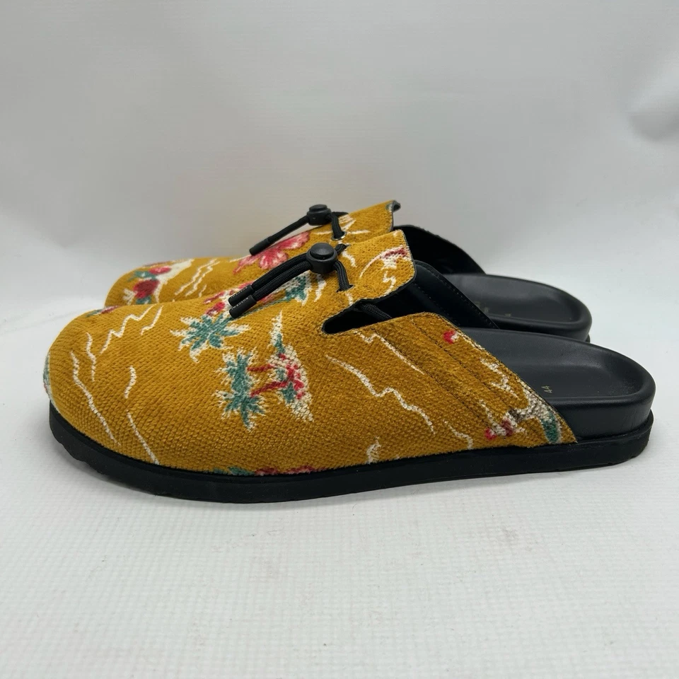 Zapatillas de mula de lona amarillas Buscemi Pietro Camoscio para hombre talla 11 EE. UU. 44 UE Foto 3 de 4