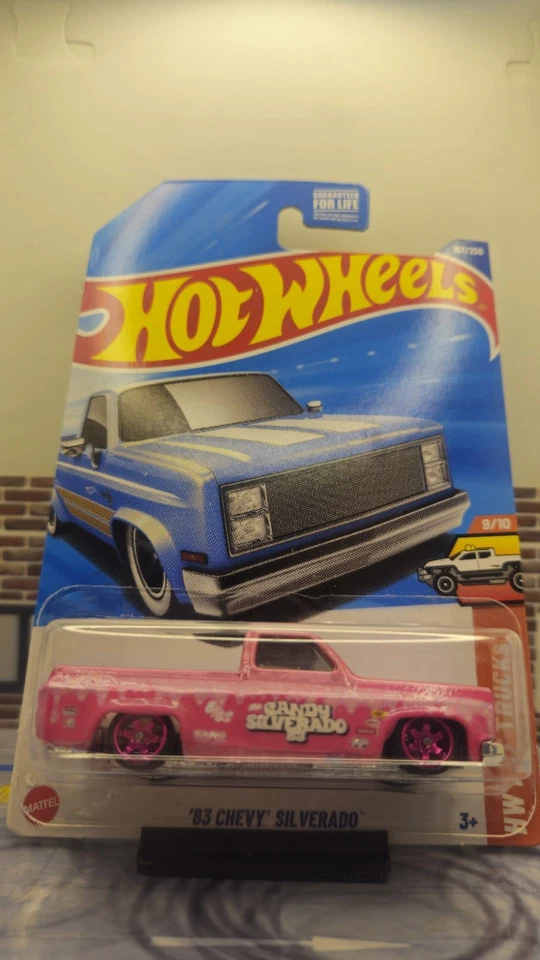 Hot Wheels 83 Silverado *Custom Candy Silverado Spectraflame And And Real Rider* - Image 3 of 3
