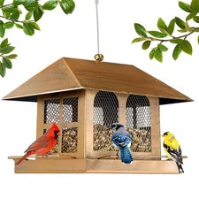 Bird Feeders, Heavy Duty Metal Bird Feeder for Outdoors Hanging, Weatherproof...