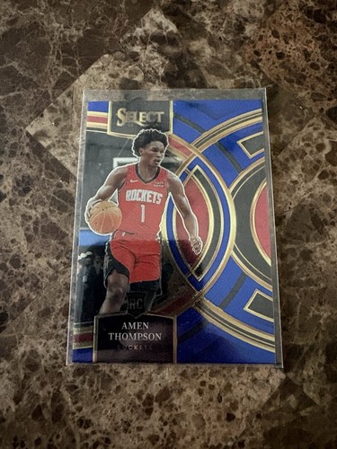 2023-24 Panini Select - Premier Level Amen Thompson #122 Blue Prizm (RC)