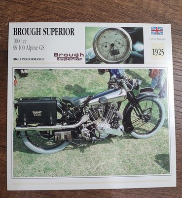 Brough Superior 1000 CC SS100 Alpine GS 1925 Motorcycle Collection Atlas