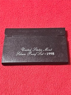 1998 S SILVER Proof Set 5 Piece Set Ultra Cameos OGP #MF T4986