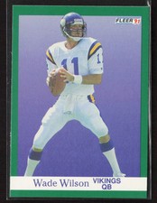 Wade Wilson 1991 Fleer #289 Minnesota Vikings