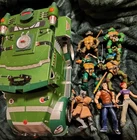 🐢💥Vntg TMNT Teenage Mutant Ninja Turtles Figure Vehicle Lot Battle Shell Truck