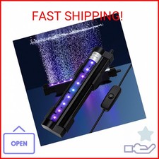 DaToo Submersible Aquarium Light 6Inch Fish Tank Light Bubbler Wall with Air Bub