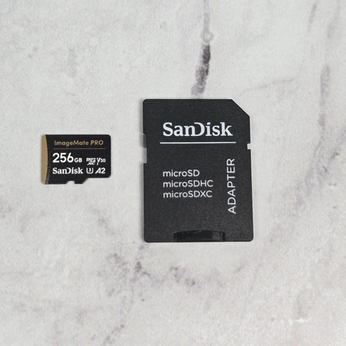 Carte mémoire microSDXC UHS 1 SanDisk 256 Go ImageMate Pro - Photo 2 sur 3