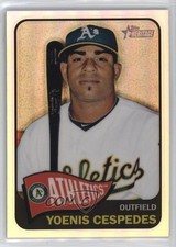 2014 Topps Heritage Chrome Refractor 484/565 Yoenis Cespedes #THC-425 6o3