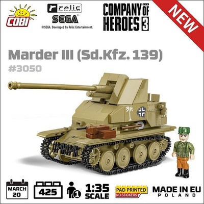 Cobi 3050 - Company of Heroes 3 - Marder III (Sd.Kfz. 139) - Neu