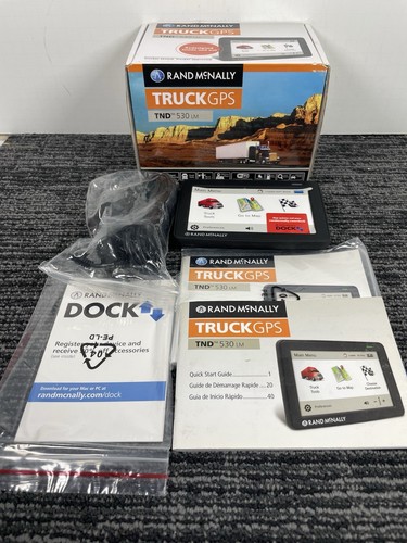 🔥 RAND McNALLY IntelliRoute TND 530 LM (US/Canada MAP) 5" Truck GPS • Read-