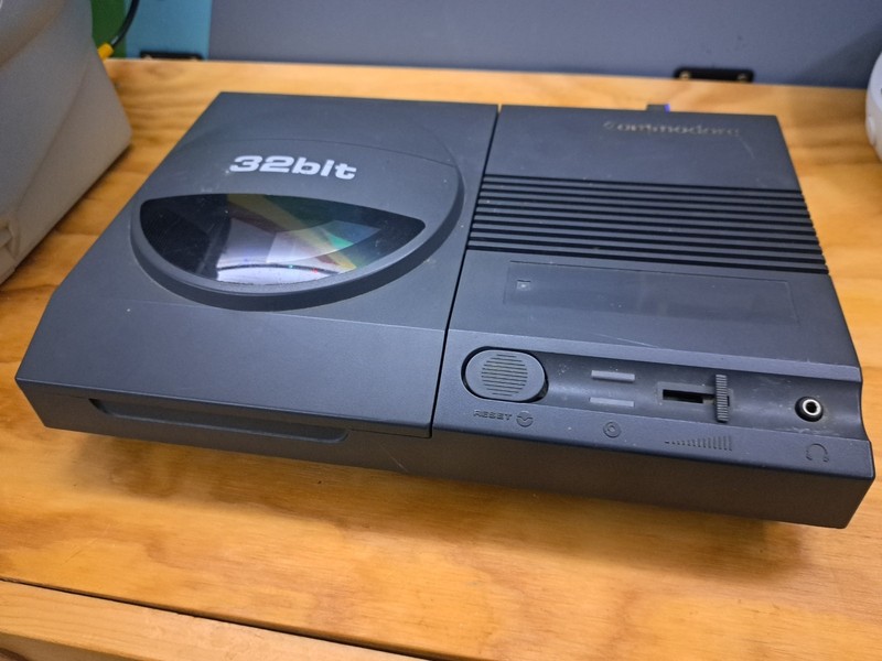 Commodore Amiga CD32 Console Bundle TF328 Expansion Tested Working Games PSU HD