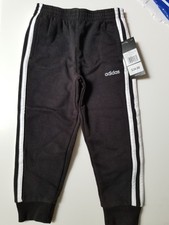 Adidas Boy Black Jogger Pants Size 4 New