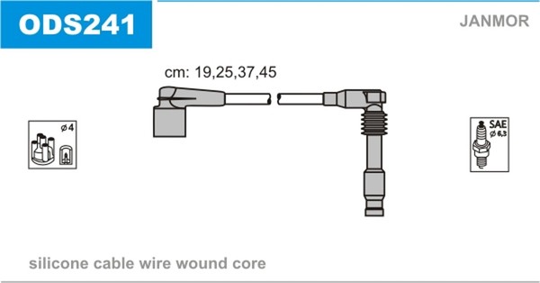 ZüNdleitungssatz Janmor ODS241 FüR Astra Vectra Opel Calibra C89 Sintra J89 Cc-image