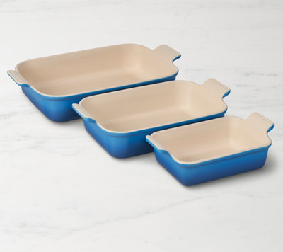 Le Creuset Heritage Open Rectangular Dishes, Set of 3
