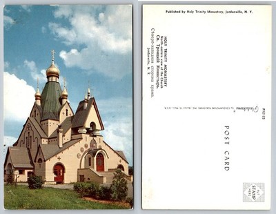 Holy Trinity Monastery Jordanville NY Plastichrome Postcard Russian Orthodox