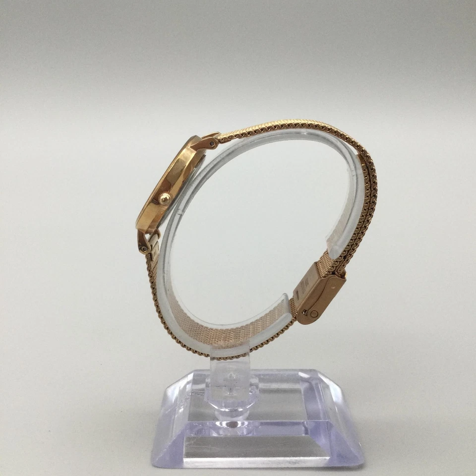 Daniel Wellington Classic Petite Melrose Watch Womens 28mm Gold Tone New Battery - Image 3 of 4