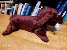 TWO VINTAGE 1950s FURRY FELT WIND UP DASCHUND DOGS made in OCCUPIED JAPAN