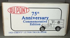 1992 Ertl Dupont 75th Anniversary 1923 Chevy 1/2 Ton Truck Bank 1/25th NEW