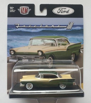 1957 Ford Fairlane 500  Green/Creme *** M2 Machines  1:64 OVP