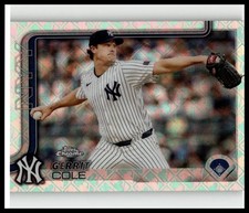 2025 Topps Chrome Logofractor Gerrit Cole #110 Yankees