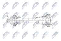 NTY Antriebswelle NPW-AU-089 FüR Audi A8 D4 4H2 4H8 4HC 4HL A7 Sportback 4GA 4GF