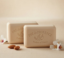 Pre de Provence, Set of 2, Almond Luxury French Shea Bar Soaps, 5.3 Oz Each