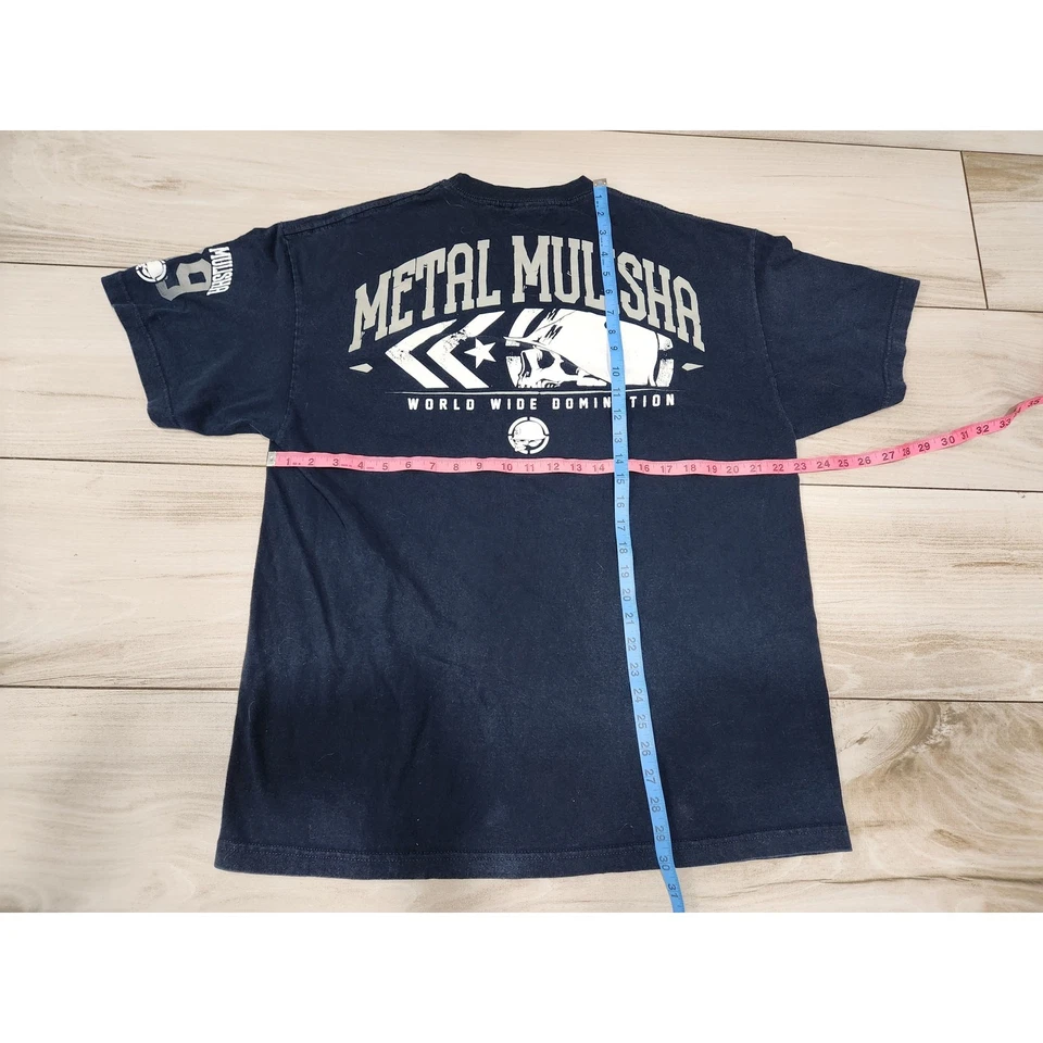 Camisa Mulisha De Colección Para Hombres Metal XL Negra Logo Calavera Gráfico Adulto Y2k Años 2000 Foto 4 de 4