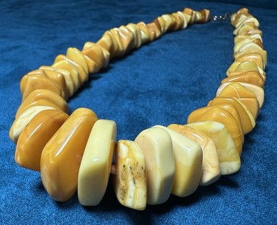 Vintage Butterscotch Amber Necklace 54.4 Grams