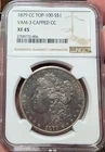 1879-CC Morgan Silver Dollar $1 Capped CC Carson City VF 45 NGC