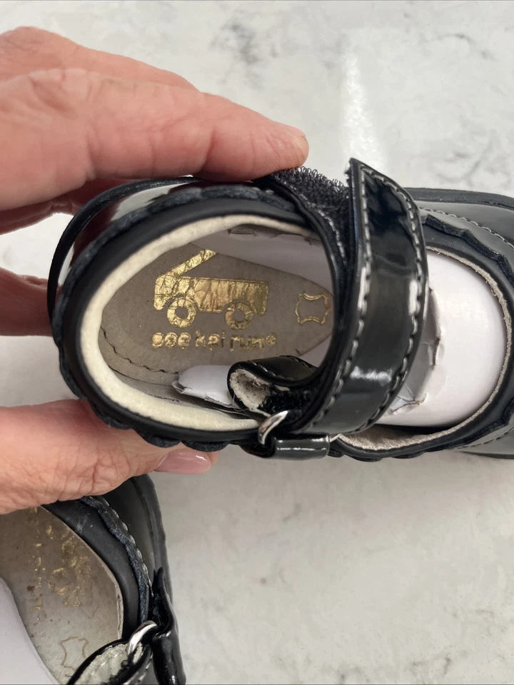 See Kai Run Jane II черный лакированная кожа Mary Jane туфли размер ребенка ясельного возраста девочки 5 - Изображение 4 из 4