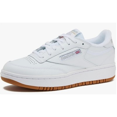 Reebok Women's Club C Double Sneaker, White/Gum, 6.5