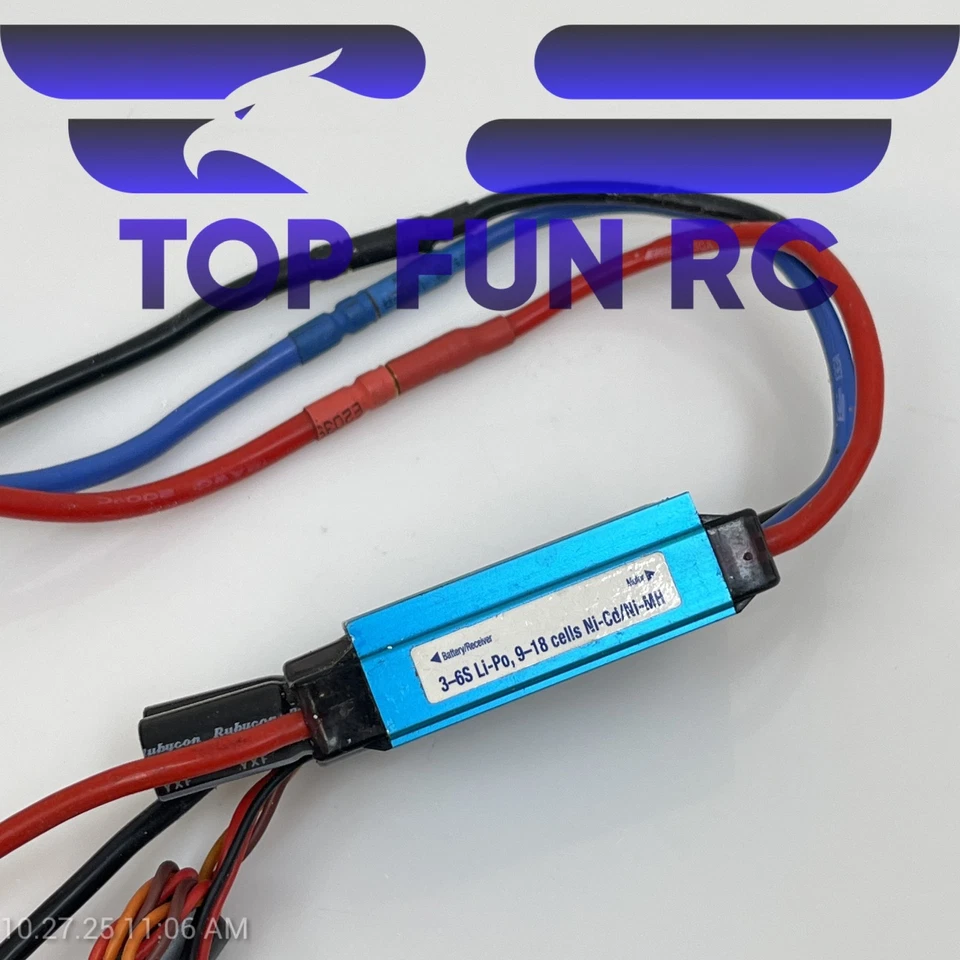 E-Flite EFLM7450 BL50 525Kv Outrunner w/ 60A Brushless ESC Untested - Image 3 of 3