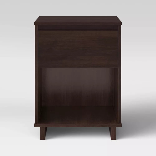 Modern Nightstand Espresso - Room Essentials - Picture 4 of 8