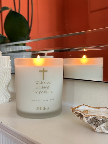 Christentum Kerze Weihrauch Myrhe Duftkerze religiös Wohndeko Geschenk