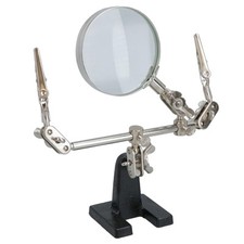 Third Helping Hands Free Magnifier Magnifying Glass Clamp Soldering Iron TE171