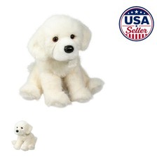 White Retriever Dog Plush Stuffed Animal 12 Inch Poseable Soft Toy Puppy