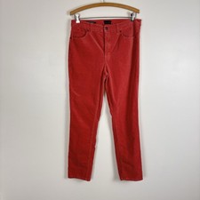 TALBOTS Pants Womens SZ 8 Corduroy Straight Leg Slimming Pink