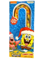 1.76 oz/7" x 2.5" SPONGEBOB SquarePants TROPICAL Giant Candy Cane Christmas