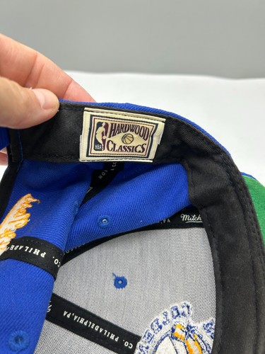 Berretto squadra basket Mitchell & Ness Golden State Warriors uomo OS blu snapback - Foto 8 di 9