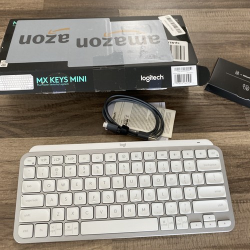 Logitech MX Keys Mini Wireless Keyboard (Pale Gray), English - US/ae - Photo 6/8