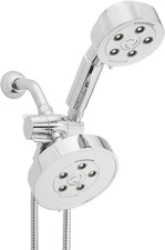 Neo Anystream VSR-233010 6-Spray Polished Chrome Dual Shower Head 2.5-GPM (9.5 L