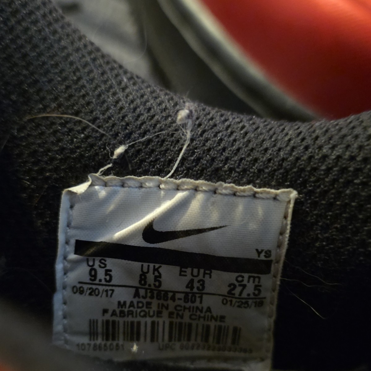 Nike Air Force 1 Foamposite Pro Cough Drop AJ3664-601 Red Black