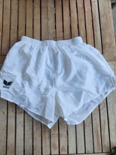 Erima White Shorts Shiny Glanz Vintage 90s Laufhose 90er