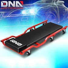 38.5" X 17" Low Profile Auto Creeper for Garage Mechanic Rolling Under Car Red