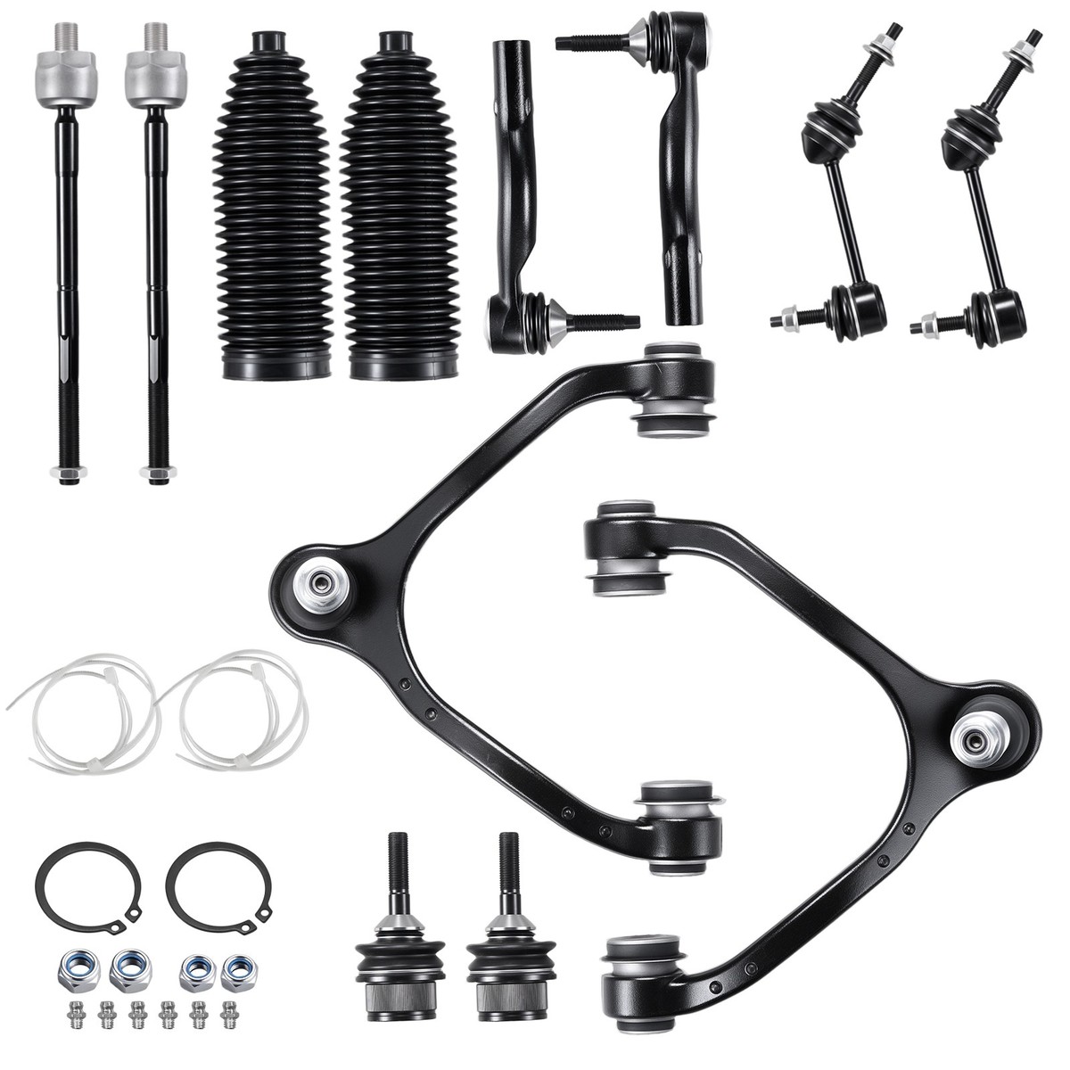 Front Upper Control Arms Tie rods Sway Bar for 2003 - 2011 Lincoln