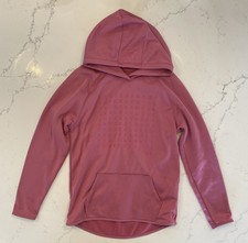 Under Armour Girls Hoodie Pink Sweater Large Loose Front Pockets Casual